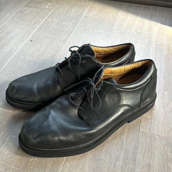 Timerberland Waterproof Men's Black Oxford Dress Leather Formal Shoes Tie Sz 11 - Picture 3 of 7